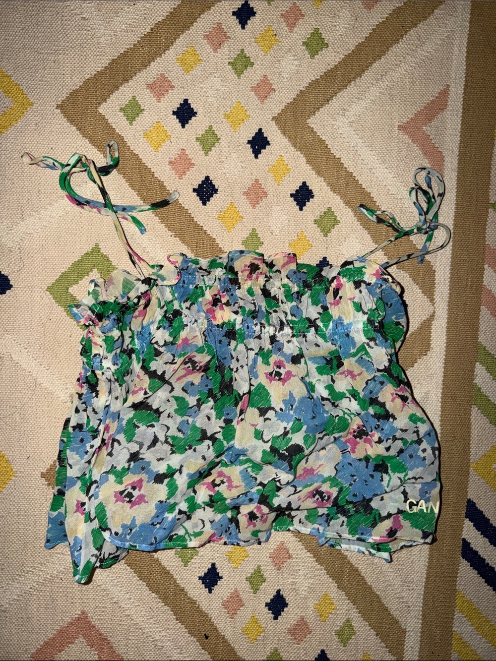 Ganni floral top